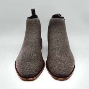 Rothy's Merino Wool Slip On Square Toe Ankle Bootie Cocoa Brown Size: 6.5